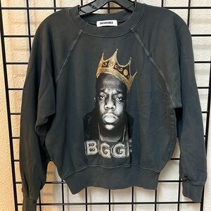 Daydreamer Biggie King of Brooklyn Raglan Sweatshirt Size S